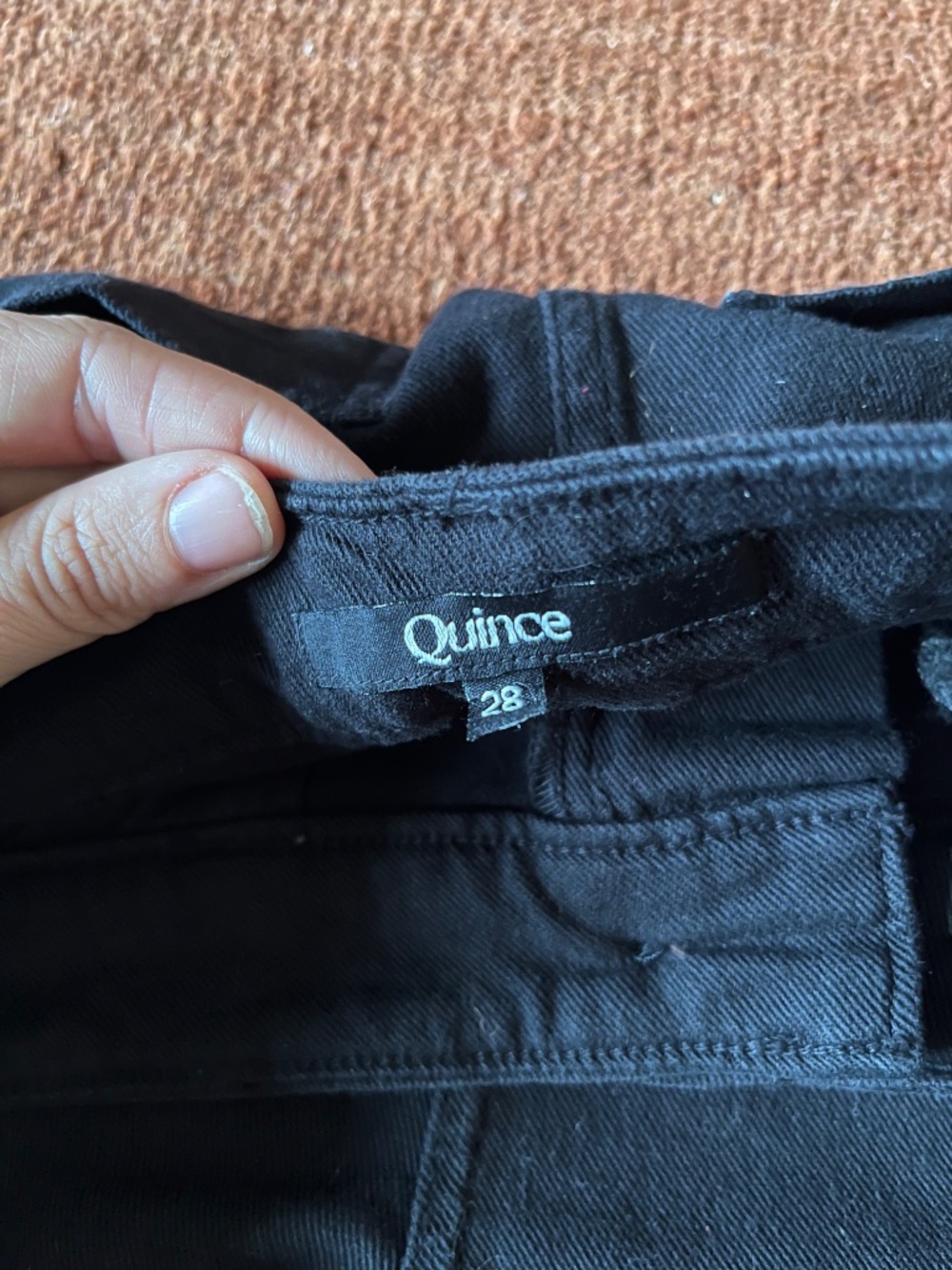 Quince Organic Stretch Cotton Wide-Leg Crop Pants 28 - Picture 7 of 11